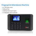 thumbnail image 2 of 2.4" Fingerprint Time Attendance Biometric Attendance Machine T&A RFID Keypad Electric Recorder Data Time Clock in for Employees, 2 of 6