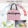 thumbnail image 5 of Goofa Strawberries Pattern Lunch Bag ,Insulated Lunch Box, Small Leakproof Cooler Food Lunch Containers Reusable High Capacity Lunch Tote Bags, 5 of 8