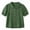 Green, variant on Women's Cotton Linen Peter Pan Collar Blouse, Puff Short Sleeve Button Down Casual Summer Tops, Loose Fit Ladies Shirts for Daily Wear S-3XL Blue
