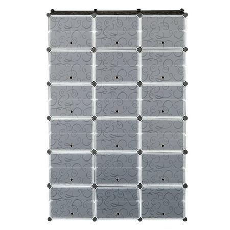 

Htwon 12-Tier Portable 72 Pair Shoe Rack Organizer 36 Grids Tower Shelf Storage Cabinet Stand Expandable for Heels Boots Slippers Black