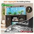 thumbnail image 4 of Magic Union 55-75 Gallon Large Fish Tank Stand, Heavy Duty Aquarium Stand w/Power Outlet and Sliding Barn Doors, Table for Fish Turtle Tank Reptile Terrarium w/Cabinet for Accessories Storage, 4 of 9