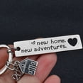 thumbnail image 4 of 2pcs New Home New Adventures Keychain Housewarming Gift for New Homeowner House Keyring Moving in Key Chain, 4 of 8