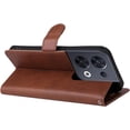 thumbnail image 6 of Oppo Reno 8 5G Wallet Phone Case with Card Holder for Women, Reno8 5G Case Luxury Simple Solid Color PU Leather Flip Case Cover for Oppo Reno 8 5G CS Brown, 6 of 9