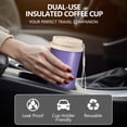 thumbnail image 5 of Modern 18oz Double Drinking Coffee Mug – Vacuum Insulated Stainless Steel Travel Cup with Leakproof Lid, 316 Steel Thermos Tumbler for Hot & Cold Beverages, 5 of 7