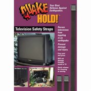 Quake Hold Black Nylon Television Safety Strap 1 pk