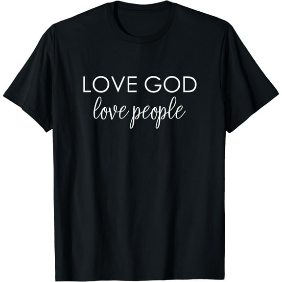 Love God Love People Shirt Vintage Christian Bible T-Shirt