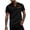 Black, variant on Men's Waffle Knit Henley T-Shirt Notch V Neck Short Sleeve Casual Summer Beach Top Color Block Breathable Shirt Regular Fit Lightweight Fashion Tee with Pocket