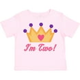 thumbnail image 3 of Inktastic Princess Crown 2nd Birthday I'm Two Girls Toddler T-Shirt, 3 of 5