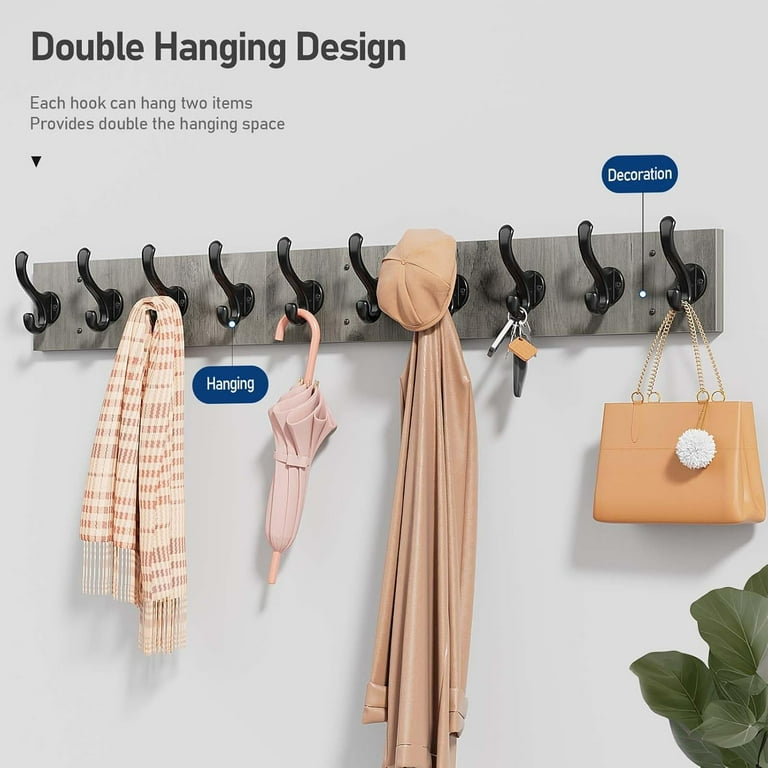 Farmhouse wall hook rack hotsell