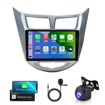 Android 13 Car Stereo Radio Carplay Android Auto GPS 2 32G Compatible for Hyundai Accent Verna Solaris 2011-2019, with FM/SWC Bluetooth Backup Camera