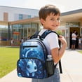 thumbnail image 3 of KUIFORTI Blue Axolotl Toddler Backpack Girls Kids School Bag with Front Pockets Adjustable Straps Breathable for Preschool Kindergarten Back to School Gifts, 3 of 7