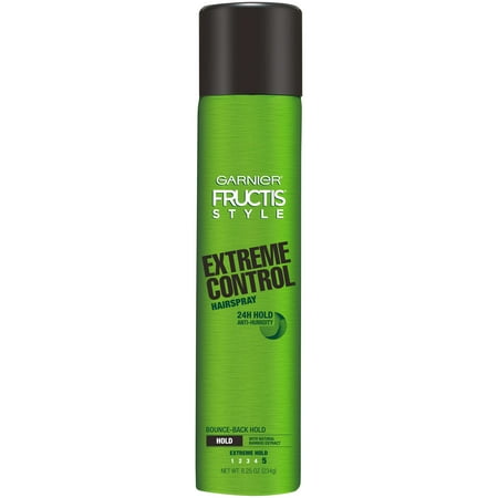 Garnier Fructis Style Extreme Control Anti-Humidity Hairspray, Extreme Hold, 8.25 (Best Hairspray For Fine Straight Hair)