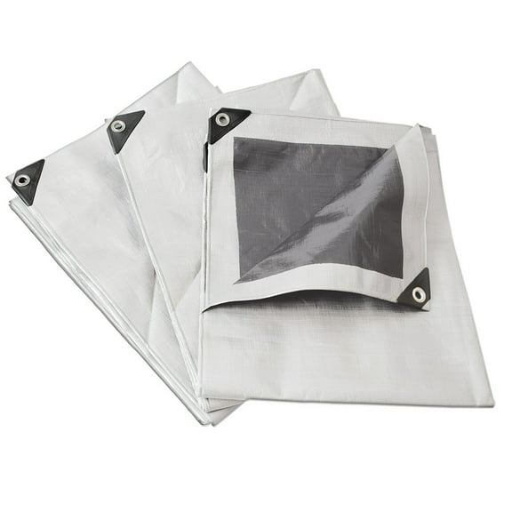 Surtek Reinforced Tarp White Color 3 x 4 M