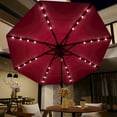 thumbnail image 5 of VENTOPYR 11FT Solar LED Patio Umbrella with Crank Lift,8-Rib Aluminum Outdoor Umbrella for Garden/Pool, 5 of 9