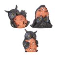 thumbnail image 4 of 3 figuras de búho, estatuas de animales, manualidades, decoraciones de jardín, esculturas de resina para interiores y exteriores, paisajes, balcón, sa, 4 of 8