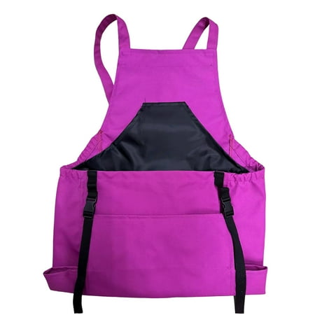 

Xinwanna Backpack Apron Adjustable Stain Resistance Waterproof Large Pocket Oxford Cloth Gardening Apron with Pockets Garden Supply (Purple)