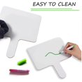 thumbnail image 2 of 10Pcs 9.6X8Inch Dry Erase Answers Paddle, Handhold Wooden White Board Double Sided Dry Erase Answer, 2 of 5