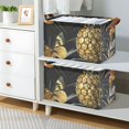 thumbnail image 6 of Ryvnso Beautiful Pineapples and Butterflies Storage Bins Large Basket Foldable Cube Toys Organizer with Handles 1 PC, 6 of 7