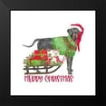 thumbnail image 2 of Reed, Tara 12x12 Black Modern Framed Museum Art Print Titled - Dog Days of Christmas icon II-Merry Christmas, 2 of 5