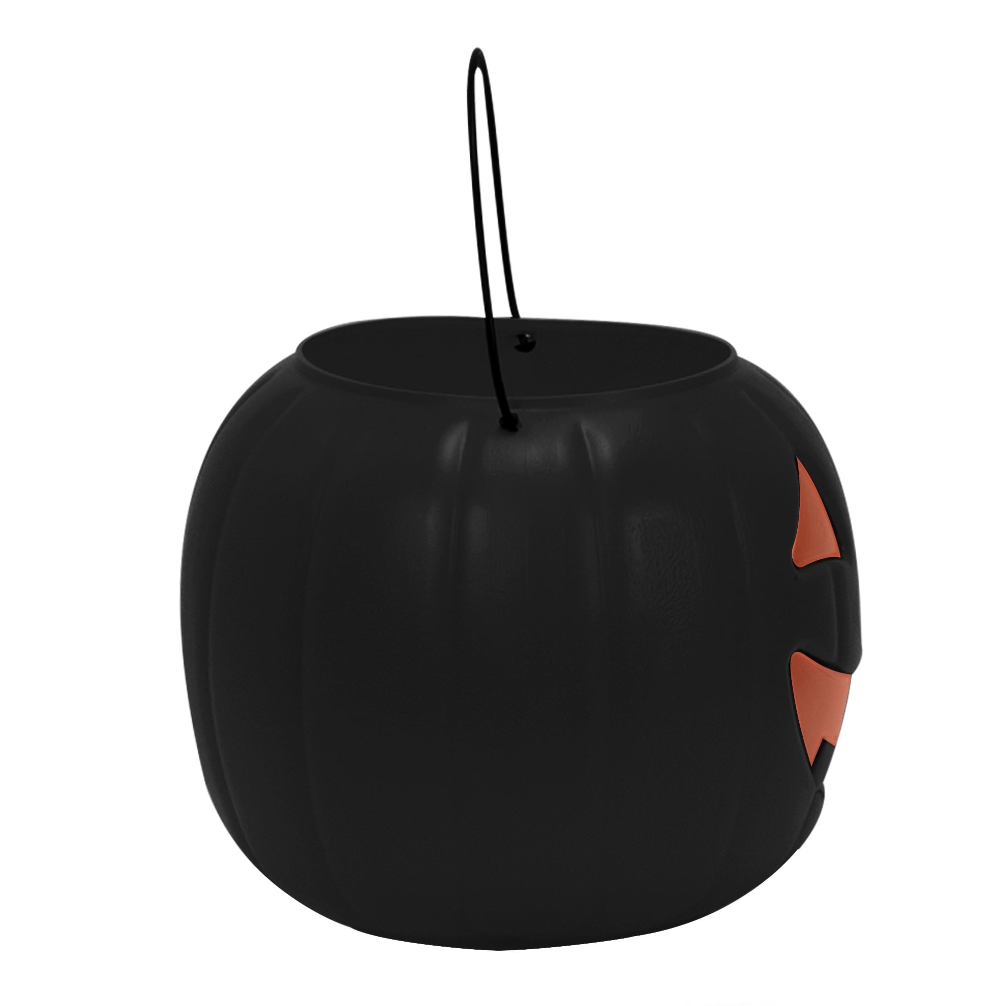30 Count Bundle- 8" Black Plastic Jack-o'-Lantern Decoration with Orange Face, by Way To Celebrate