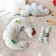 thumbnail image 5 of Almohada de lactancia para bebé, almohada de cuerpo de maternidad transpirable, cojín de cinturo de alimentación, almohada para mujer, dinosaurio blanco, 5 of 7