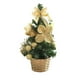 thumbnail image 2 of Mini árbol de Navidad de escritorio con bolas y lazos galvanizados | Decoración navideña de PVC para el hogar y la oficina | Set de corona festiva de 20 x 10 cm, 2 of 5