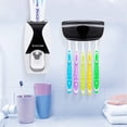 thumbnail image 2 of WAYCOM Distributeur Automatique de Dentifrice Anti-Poussière, Ensemble de Presse-Dentifrice (Noir), 2 of 8