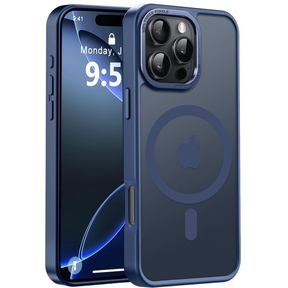 Funda de teléfono Newfuture diseñada para iPhone 16 Pro, color azul marino