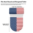 thumbnail image 5 of ZIATUBLE American Flag Toilet Lid Tank Lid Dust Cover Elongated Toilet Seat and Tank Lid Cover Set Wear Resistant Toilet Seat and Tank Lid Cover Set 2 Pack Decor for 4th of July, 5 of 7