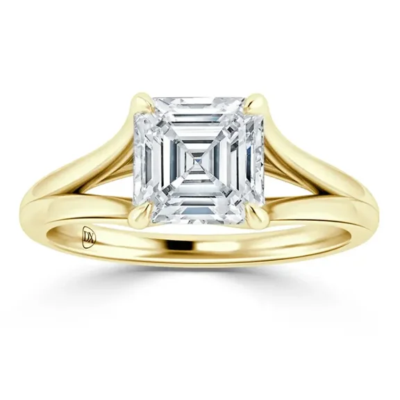 Solitaire Engagement Ring 1 Ct G VS1 Lab Grown Diamond 14K Yellow Gold