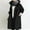 Black, variant on Munlar Jackets for Teen Girls- Solid Color Button Pocket Recreational Hooded Long Sleeve Windbreaker s Black Coat Women Clearance