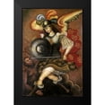 thumbnail image 2 of Unknown 11x14 Black Modern Framed Museum Art Print Titled - El Arcangel San Miguel, 2 of 5