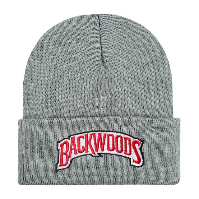Gorro cálido con bordado de letras para hombre y mujer, estilo hip hop, de lana, estilo callejero, para otoño e invierno, de estilo europeo y americano