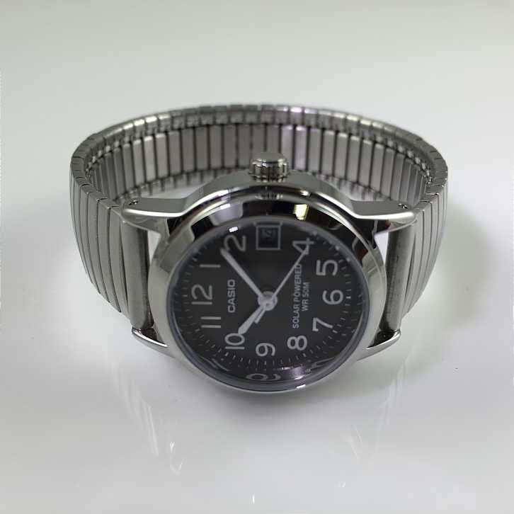 casio stretch band watch
