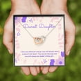 thumbnail image 3 of Daddy's Little Girl Interlocking Heart Necklace, 3 of 9