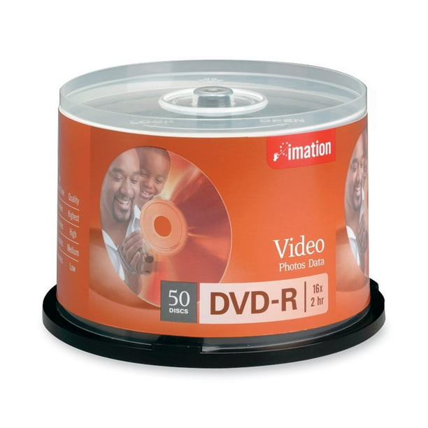 Imation Dvd Recordable Media Dvd R 16x 4 70 Gb 50 Pack Spindle 1mm 2 Hour Maximum Recording Time Walmart Com Walmart Com
