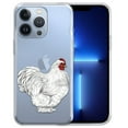 thumbnail image 1 of WIRESTER Soft TPU Clear Case Slim Protective Cover for Apple iPhone 13 Pro Max 6.7" 2021, White Cochin Chicken, 1 of 3