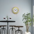 14" Retro Neon Wall Clock, Double Light Ring Vintage Style Clock by