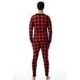 thumbnail image 3 of At The Buzzer Thermal Underwear Set for Men (Buffalo Plaid Red Black, XX-Large), 3 of 3