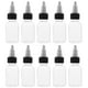 thumbnail image 1 of 10 botellas de tinta para tatuajes de 25 ml, de plástico, con tapas giratorias, transparentes, vacías, para pigmentos de maquillaje, dispensadores transparentes, suministros de laboratorio., 1 of 7