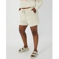 thumbnail image 2 of Hanes Women's Garment Dyed French Terry Shorts, 4" Pebblestone XL, 2 of 4