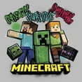 thumbnail image 2 of Junior's Minecraft Create Survive Explore Alex and Steve  Graphic Tee Athletic Heather X Large, 2 of 3