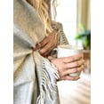 thumbnail image 4 of Baby Alpaca Authentic Alpaca Wool Herringbone Solid Throw Soft, Cozy, Peruvian Woven Throw from Peru -Cordillera Volcano, 4 of 6