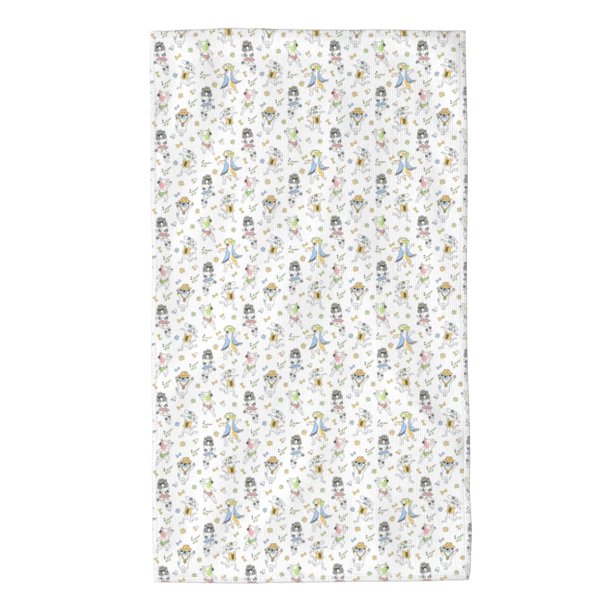 Balery Dancing Dogs Toalla de Microfibra Premium con Estampado – 27.5x16 pulgadas, Alta Absorción, Suave y Aterciopelada, Secado Rápido