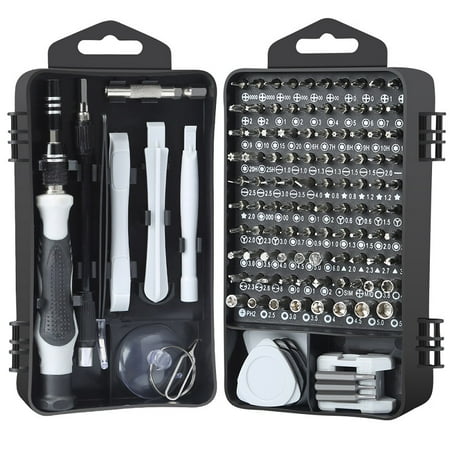 

Toyella Screwdriver Set Multi-function Screwdriver Set Bit Head Watch Game Machine Disassembly Tool 117piece set black