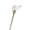 White, variant on Artificial Calla Lily, Realistic EVA Faux Flower Stems for Home Wedding Party Floral Arrangement Centerpiece Decoration, Elegant Lifelike White Floral Decor, Dark Purple