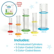 hand2mind Starter Science Graduated Cylinder Set, Science Lab Equipment Kids, Measuring Toys for Kids