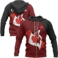 thumbnail image 3 of Sudadera con capucha con cremallera y estampado 3D de Maple Leaf Generation para hombre y mujer, estilo urbano, nueva ropa Y2k, 3 of 5
