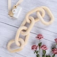 thumbnail image 4 of Wood Chain Link Decor – Hand Carved 5-Link Wood Knot Decorative Chain, Rustic Wood Link Decorative Object Large Wooden Chain for Home Living Room Coffee Table Farmhouse, 4 of 9