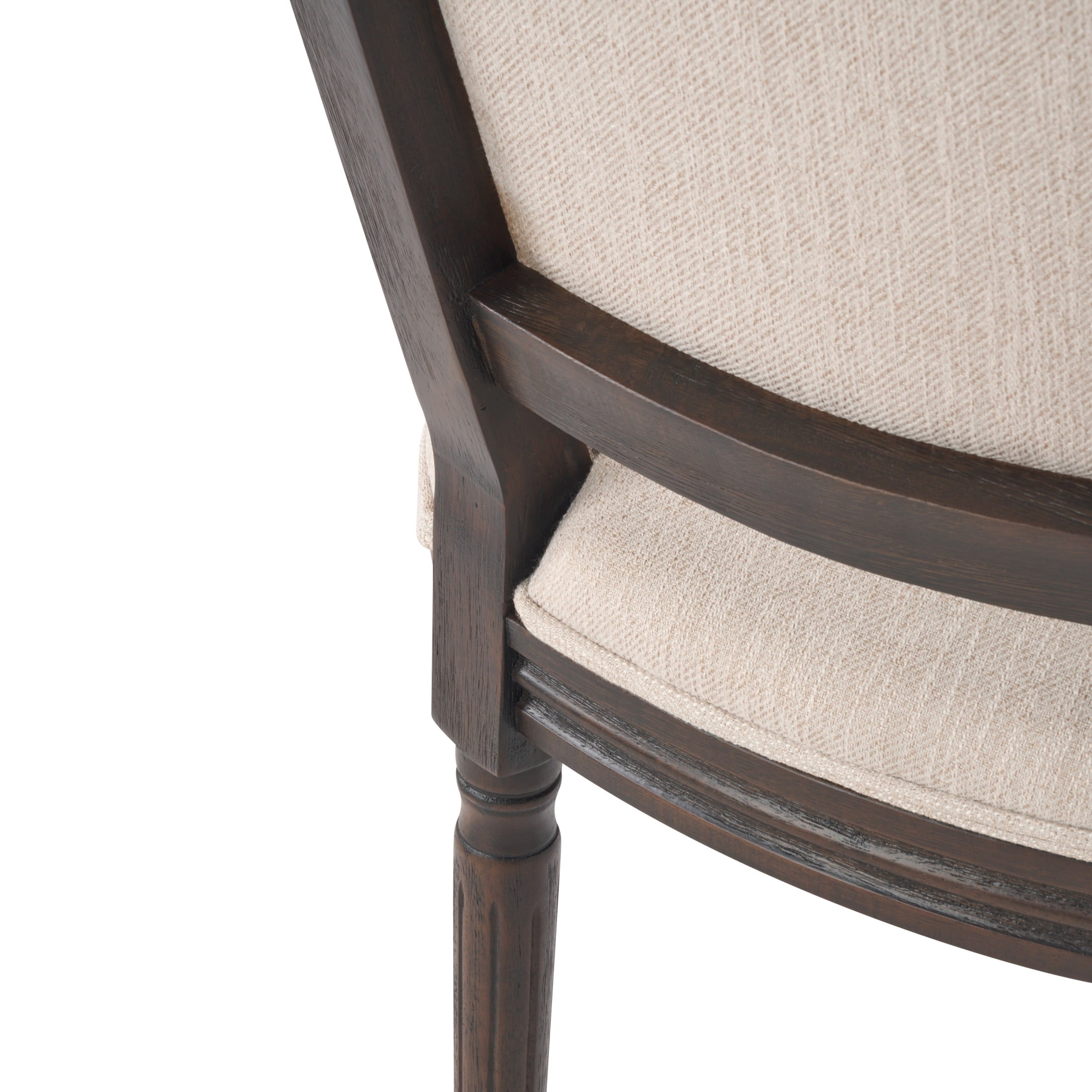Christopher Knight Home Set of 2 French Country Upholstered Dining Chairs, Rubberwood Frame, Beige